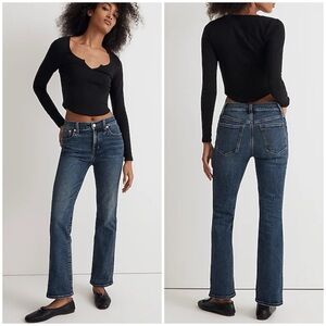 Madewell the petite kickout crop jean
